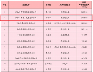 仁和集團(tuán)榮登2024宜春民營企業(yè)百強(qiáng)榜第二